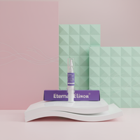 Sérum pour les yeux naturel en marque privée, OEM, Essence de soin des yeux naturelle, faible MOQ, emballage personnalisé en or rose