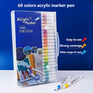 Set di Pennarelli Acrilici 12/24/36 Colori, Pennarelli ad Asciugatura Rapida per Disegno <span class=keywords><strong>e</strong></span> Colorazione - Product Image 3