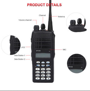 Radio portable longue portée 2024 Chap Wholesale, radio bidirectionnelle GP338, <span class=keywords><strong>interphone</strong></span> - Product Image 2