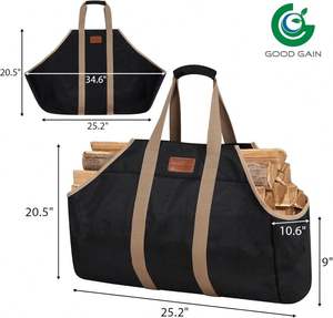 Bolsa Porta Leña Resistente de Muestra Gratuita para Acampar al Aire Libre, para un Almacenamiento y Transporte Convenientes - Product Image 3