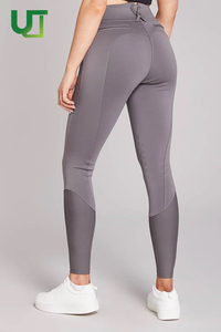 Pantalones de equitación de silicona de alta calidad con botones para mujer, ideales para carreras de caballos y equitación. - Product Image 2