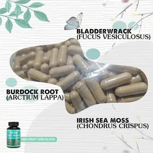 Etiqueta privada 7000mg 4000mg Irish Sea Moss <span class=keywords><strong>Burdock</strong></span> <span class=keywords><strong>Root</strong></span> y Bladderwrack Cápsulas 3625 mg Organic Vegan Sea Moss Pills Cápsulas - Product Image 5