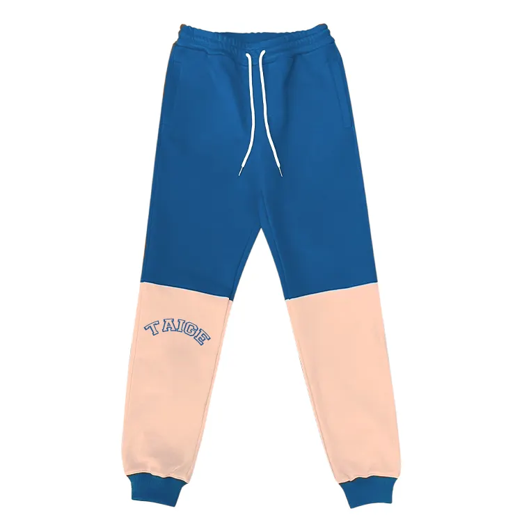 Fransız terry yüksek kalite özel baskılı logo ekleme pantolon erkek spor pamuk erkek sweatpants