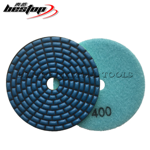D100mm ダイヤモンドアングルグラインダー研磨パッド 石材研磨用 - Product Image 1