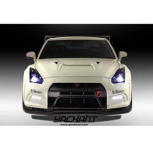 Pare-chocs avant en FRP avec diffuseur de lèvre avant en carbone pour 2008 à 2016 R35 GTR CBA DBA VS '<span class=keywords><strong>13</strong></span> Ver. Style Pare-chocs avant - Product Image 1