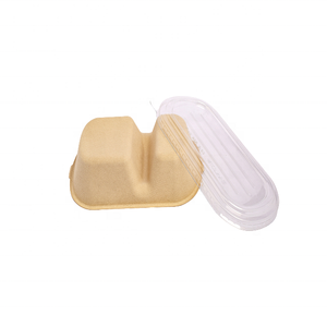 Barquette en pulpe moulée compostable, écologique, anti-casse, pour aliments frais, provenant d'un fabricant vietnamien, boîtes en papier. - Product Image 4