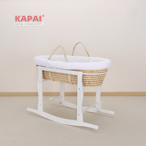 Soporte de <span class=keywords><strong>Cesta</strong></span> Moisés Curvo Kapai de Roca Sólida, Base Antideslizante y Estable para Siesta del Bebé en Casa - Product Image 4