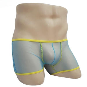 Nuova Lingerie Sexy da <span class=keywords><strong>Uomo</strong></span> 2016 dal Design Unico, Intimo Traspirante in Rete Trasparente Elasticizzata, Boxer Aderenti - Product Image 2