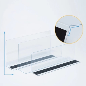 Siêu Thị Cửa Hàng Bán Lẻ Từ Rõ Ràng Acrylic Nhựa L Hình Dạng Kệ Chia Cho Kim Loại Kệ - Product Image 5