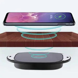 Embedded contactless wireless charge 20mm invisible underdesk wireless charger furniture long distance wireless chargin