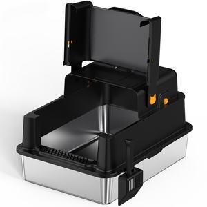 Youbetter Grande Litière Ronde Inodore pour Chat, 20L d'Espace Intérieur, Facile à Nettoyer, Toilette en Plastique Fermée avec Couvercle et Porte, 1kg - Product Image 1