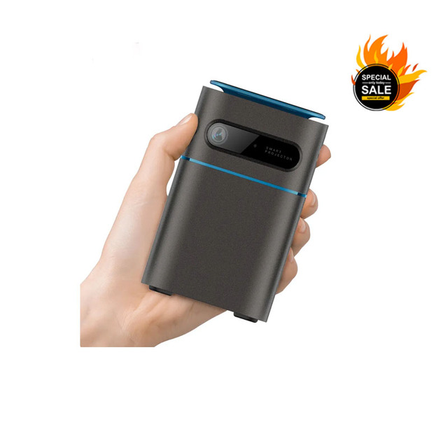 Discount 50% Portable Mini Wifi Movie Projector 480P LED Home Theater Android Pocket Smart Dlp Projector 2000 Lumens Built-in