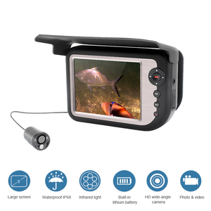 Cámara de Pesca Submarina HD de 5 Pulgadas HR 5025D con Grabación de Video 25M 120° Buscador de Peces Portátil con Protección Solar Giratoria - Product Image 1