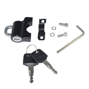 Mini candado para casco de bicicleta eléctrica y motocicleta, antirrobo con llave de acero inoxidable, con llaves y accesorios de montaje - Product Image 1