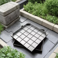 Couvercle de manhole robuste en acier inoxydable pour projets de drainage des égouts routiers municipaux, tailles personnalisées pour l'extérieur
