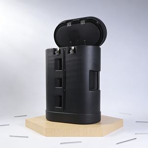 Porte-charge pliable avec roulettes, s'ouvrant pour révéler une surface lisse et plane pour l'affichage de produits ou la numérisation - Product Image 1