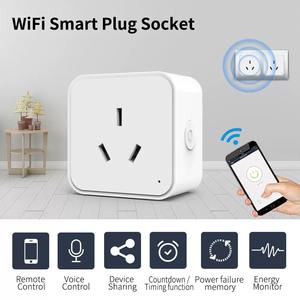 Commutateur de prise de mesure intelligent Tuya avec WiFi/ZigBee, normes US/UK/EU, voix et télécommande - Product Image 6
