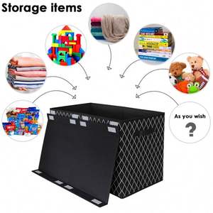 Collapsible Fabric Storage Wholesale Storage Fabric Closet Organizer <b>Large</b> Capacity Home Storage Box Caja De Almacenaje - Product Image 2