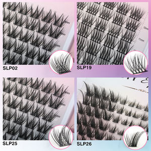 Factory Price Wholesale <b>Individual</b> <b>Eyelash</b> Cluster Kit Private Label DIY Lash Extension Kit Pre Cut Segment DIY Lash Clusters - Product Image 2