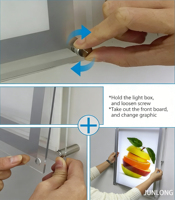 Boîte lumineuse LED rétroéclairée en cristal, simple face, DC12V, épaisseur 9-12mm, taille personnalisée, panneau mural en acrylique pour menu, vente en gros directe usine