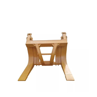 Accessori per pale gommate di alta qualità benna per erba con pinza per erba per pala gommata 2T-9T di tutte le marche