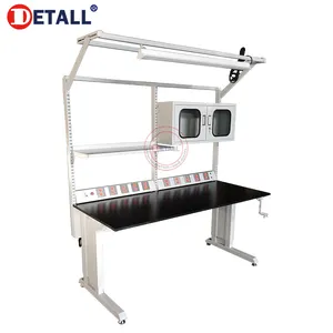 adjustable mobile service lift table crank adjustable work bench industrial