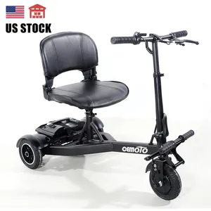 Us stock 36v 200W 3 wheel 9kmh 250lbs Capacity Electric Elderly Scooter Handicapped Disabled Mobility Scooter For Seniors