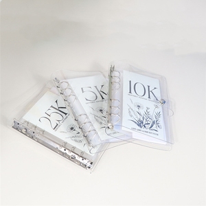 2.5K 5K 10K 12 mesi risparmio di denaro portafoglio raccoglitore di sfida con 12 fogli buste di bilancio PP per contanti soffing - Product Image 6