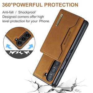 Étui portefeuille magnétique détachable pour Samsung Galaxy Z Fold7 S25 S24 Porte-cartes Béquille Protection intégrale antichoc Z Fold 5 - Product Image 3