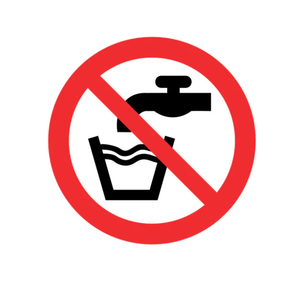 Adesivo acqua non potabile PVC 60x60mm - Product Image 1