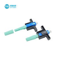 Conector Rápido de Fibra Óptica SC/PC de Montaje en Campo con Casquillo de Tres Círculos Tipo Tornillo para FTTH