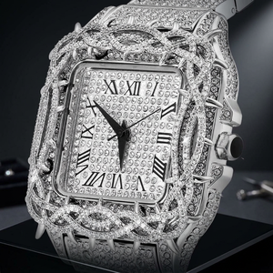 Dropshipping Original Moissanite Watch Ice-cut Luxury Watch High-<b>end</b> Premium Automatic Watch VVS Moissanite Diamond Watech - Product Image 1