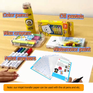 Pla fer <span class=keywords><strong>sur</strong></span> 100 feuilles Pack A3/A4 <span class=keywords><strong>papier</strong></span> de transfert de chaleur à jet d'encre léger pour imprimante à jet d'encre coton T-Shirt impression <span class=keywords><strong>sur</strong></span> tissu - Product Image 5