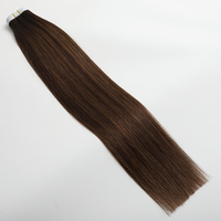 Extensions capillaires invisibles Genius Tape en cheveux naturels, longues mèches à bandes, 100 % cheveux brésiliens alignés dans le sens des cuticules, vente en gros