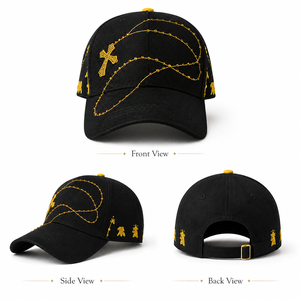 Gorra de béisbol de malla con visera curva 5, logotipo 3D bordado personalizado Exodo 14 JEY CEH, unisex, deportiva, con lazo, de alta calidad al por mayor - Product Image 3