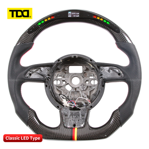 พวงมาลัยกีฬาคาร์บอนไฟเบอร์ TDD LED สำหรับ Audi S3 8P S4 B8 S5 S6 S7 S8 A3 8V A3 8P A4 B8 A5 B8 A6 C7 A7 C7 A8 D4 Q3 Q5 Q7 - Product Image 3