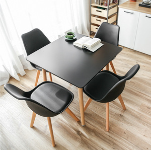 Juego de Comedor de Diseño Moderno y Lujoso, Estilo Nórdico, Mesa de Comedor Rectangular Blanca Italiana con Cubierta de Mármol MDF para Restaurante - Product Image 1