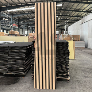 Pannelli Acustici Ignifughi Leggeri e Fonoassorbenti Akupanel Made in China con Doghe in Legno di <span class=keywords><strong>Rovere</strong></span> Impiallacciato Pannello Akustik - Product Image 1