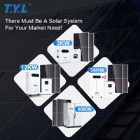 Système d'énergie solaire 3KW 5KW 10kva 20kwa, onduleur hybride, pack lithium 51.2v, kit de montage sur toit, MPPT, onde sinusoïdale pure, système solaire domestique