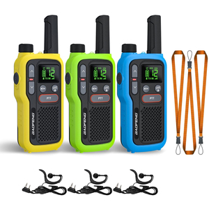Radio talkie-walkie Baofeng GT-18 sans licence pour enfants et adultes, <span class=keywords><strong>22</strong></span> canaux avec NOAA, longue portée, rechargeable, pour le camping et la randonnée, radio FRS - Product Image 1
