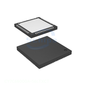 CY7C68000A-56LTXCT IC TRANSCEIVER FULL 1/1 56QFN Original Electronic Components In Stock Interface 56 VFQFN Exposed Pad - Product Image 1