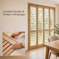 Volets de plantation OEM/ODM haut de gamme, fabrication sur mesure en gros pour projets B2B mondiaux et solutions de couverture de fenêtres commerciales