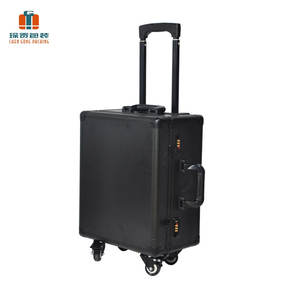 Mallette de rangement pour chariot en aluminium pour sport avec 4 rangées de bagages de cabine étanches avec mousse - Product Image 3