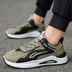 M1172 Nuevos Zapatos Deportivos Transpirables para Hombre de Otoño, Zapatos de Cuero Modernos y Versátiles para Hombre, Zapatos Casuales para Correr con Suela Gruesa Antideslizante - Product Image 6
