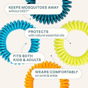 Bracelet anti-moustiques pour enfants et adultes, bracelet anti-insectes imperméable - Product Image 2