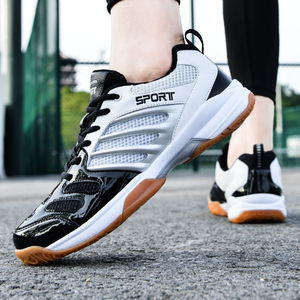 <span class=keywords><strong>Chaussures</strong></span> de tennis de table de <span class=keywords><strong>badminton</strong></span> de grande taille respirantes d'été pour hommes nouvelle version confortable maille de course de tennis - Product Image 5