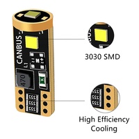 CANBUS T10 LED-Licht 3SMD W5W LED-Kuppel karte Kofferraum-Seiten markierung kuppel Park leuchte für Autos Weiß/Rot/Blau/Grün/Gelb/Pink