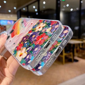 Coque de téléphone portable antichoc en TPU avec impression florale arc-en-ciel pour <span class=keywords><strong>iPhone</strong></span> X Xr Xs 11 12 13 <span class=keywords><strong>14</strong></span> 15 16 17 Pro <span class=keywords><strong>Max</strong></span> Air - Product Image 2