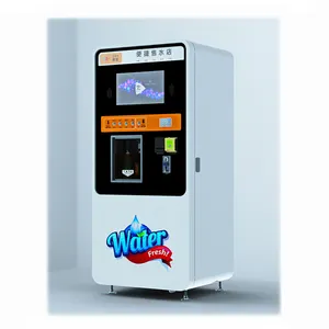 Garrafa de refrigerante automática purificada, inteligente, máquina de venda de água pública de rua, para refrigerantes