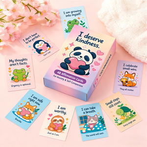 Tarjetas de Afirmaciones SEL para Niños (3-6 Años) - Tarjetas Motivacionales, Emocionales y de Mindfulness en Inglés con Diseño de <span class=keywords><strong>Panda</strong></span> y Perezoso - Product Image 4